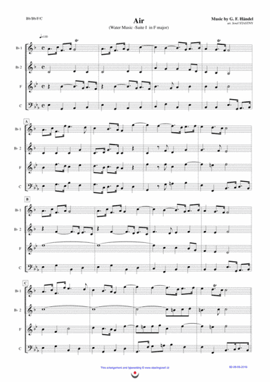 Air (Water Music) (arr. Josef STASTNY)