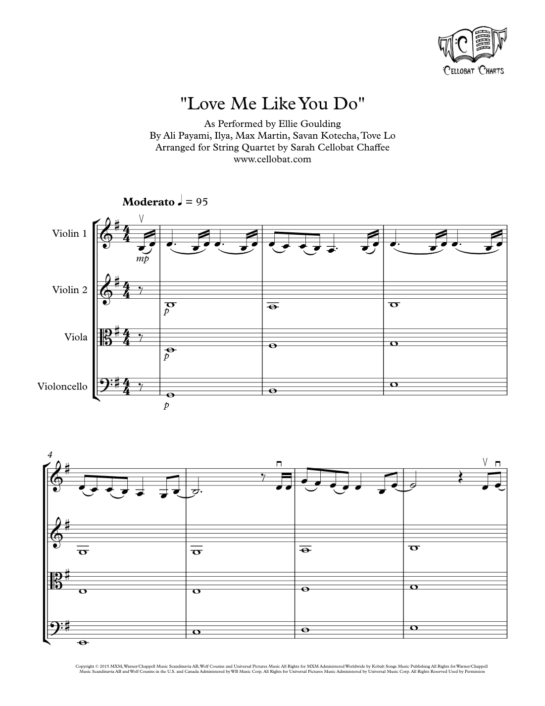 Love Me Like You Do (arr. Sarah Cellobat Chaffee)
