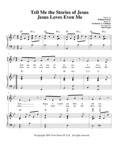 Tell Me The Stories Of Jesus, Jesus Loves Even Me (arr. Hal Wright)