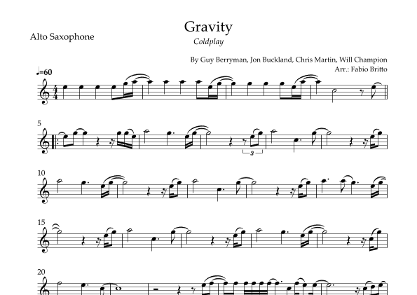 Gravity (arr. Fabio Britto)