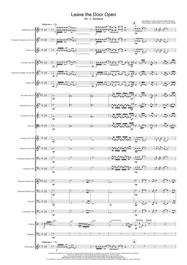 Leave The Door Open (arr. J Santana)