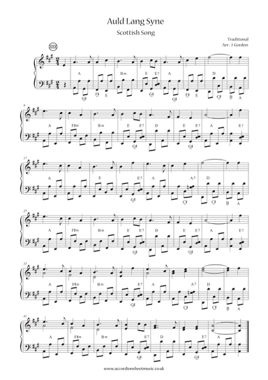 Auld Lang Syne (arr. Julia Gordon)
