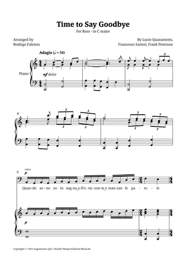 Time To Say Goodbye (arr. Rodrigo Faleiros)