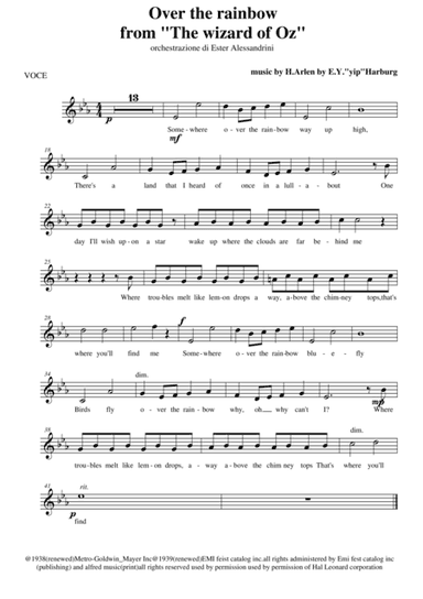 Over The Rainbow (from The Wizard Of Oz) (arr. Ester Alessandrini)
