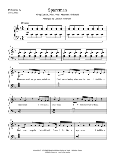 Spaceman (arr. Carolyn Medrano)