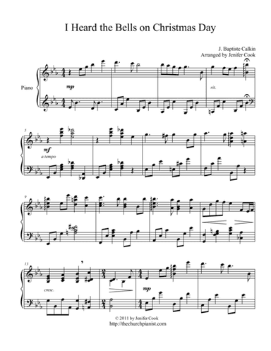 I Heard the Bells on Christmas Day (arr. Jenifer Cook)