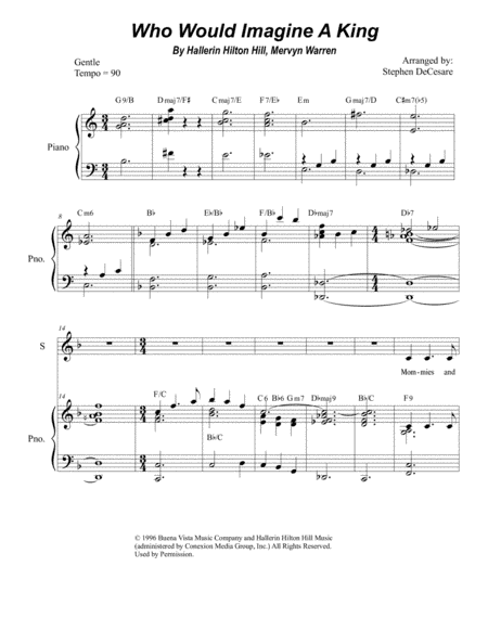 Who Would Imagine A King (arr. Stephen DeCesare)