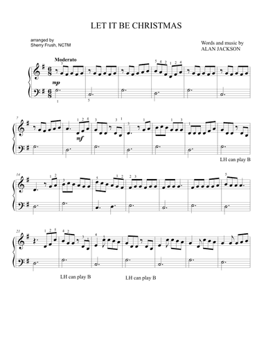 Let It Be Christmas (arr. Sherry Frush, NCTM)