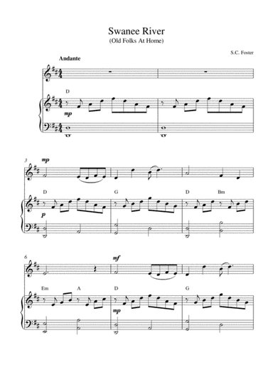 Swanee River (Old Folks at Home) (arr. Kaiserin Rebecca)