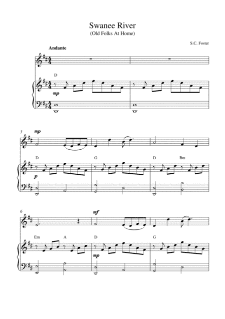 Swanee River (Old Folks at Home) (arr. Kaiserin Rebecca)