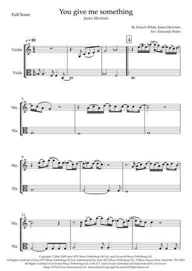 You Give Me Something (arr. Fernando Britto)