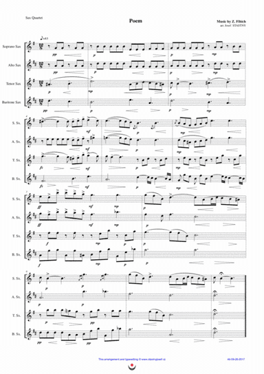 Poem (arr. Josef STASTNY)