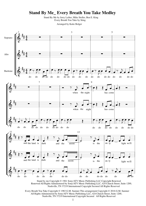 Every Breath You Take (arr. Katie Bolger)