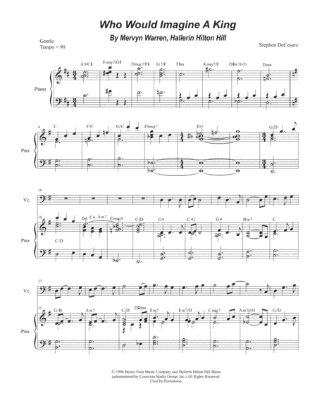 Who Would Imagine A King (arr. Stephen DeCesare)