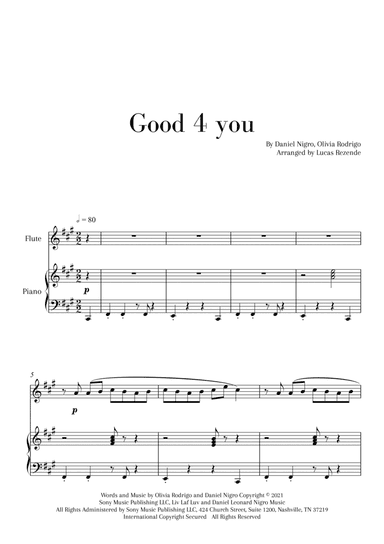 Good 4 U (arr. Lucas Rezende)