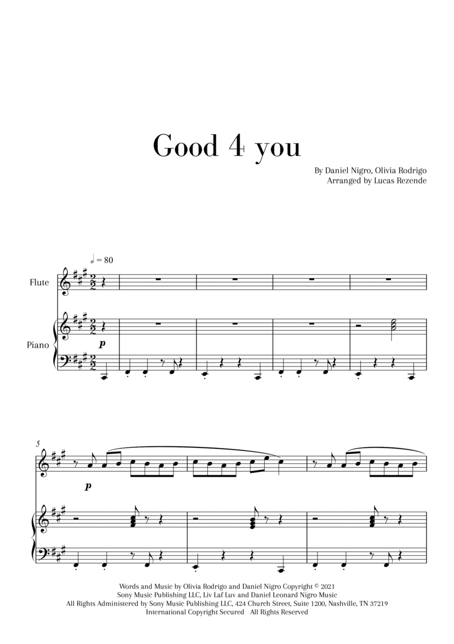 Good 4 U (arr. Lucas Rezende)