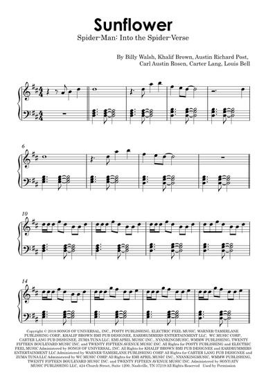 Sunflower (arr. Gabriel Melo)