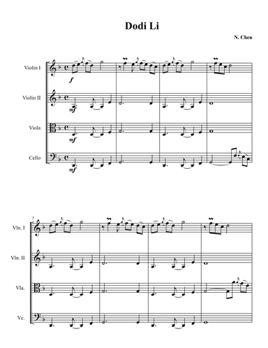 Dodi Li (arr. Tom Strauch)