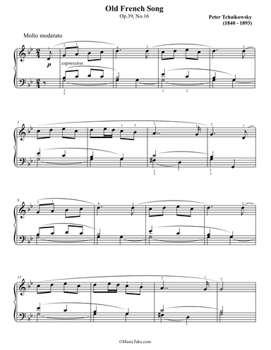 Tchaikovsky Old French song Op.39 No.16 (arr. Ben Choupak)