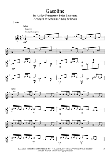 Gasoline (arr. Antonius Agung Setiawan)