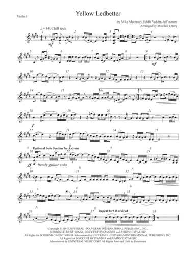 Yellow Ledbetter (arr. Mitchell Drury)