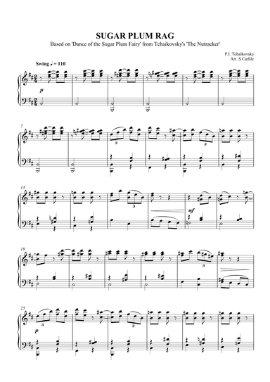 Sugar Plum Rag (Based on 'Dance of the Sugar Plum Fairy') (arr. SCMusic)