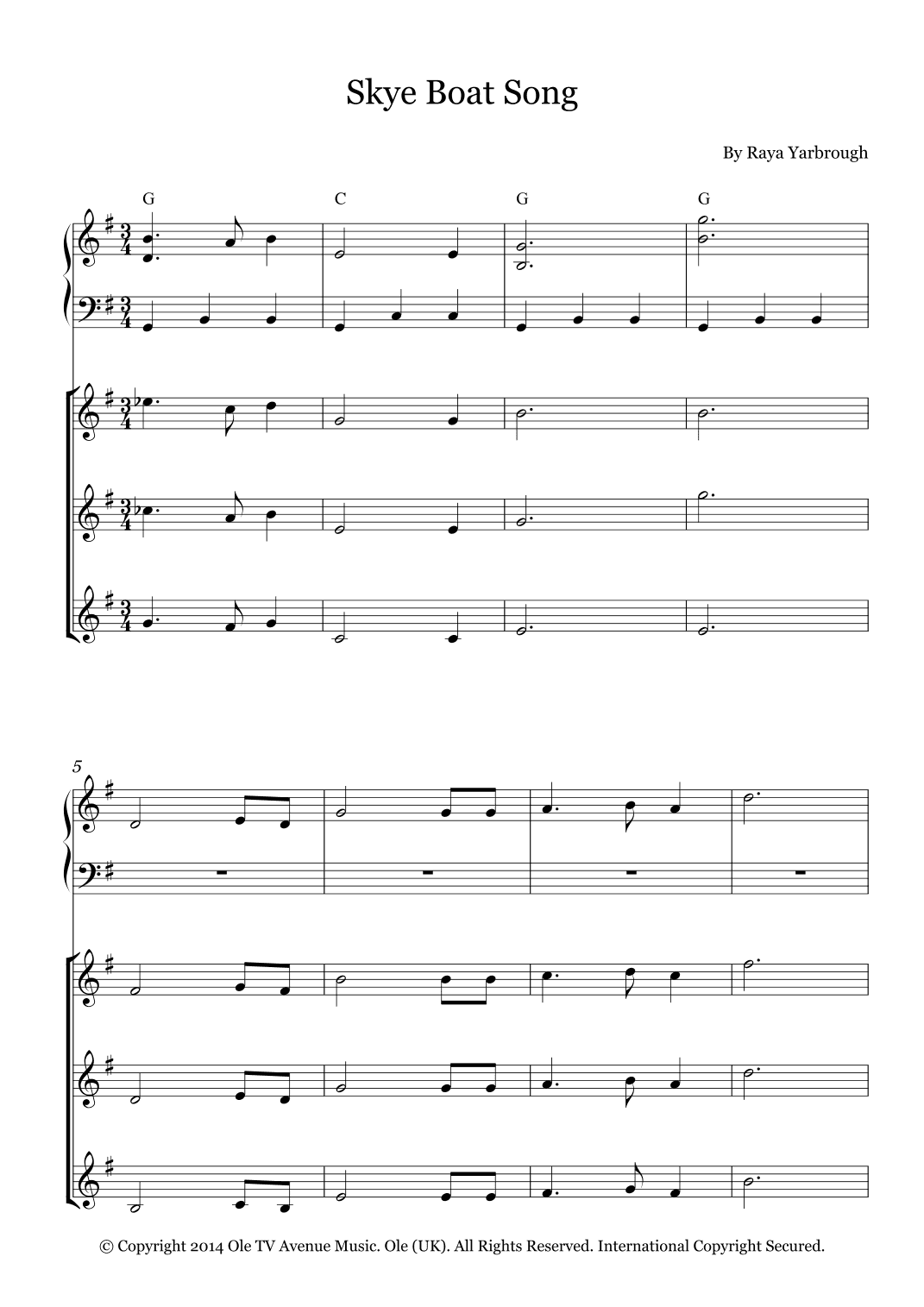 Skye Boat Song (arr. Fernanda Moura)