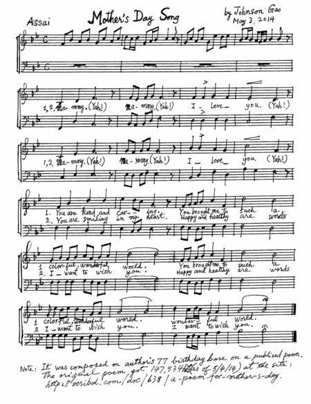 Mother's Day Song