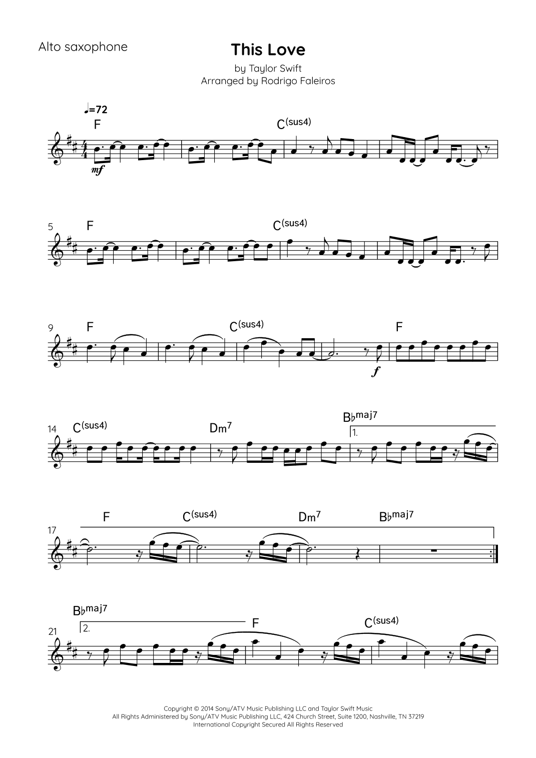 This Love (arr. Rodrigo Faleiros)