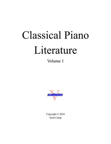 Classical Piano Literature (with Piano Fingering) (arr. Scott Camp)