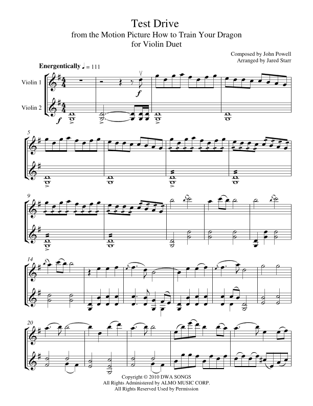 Test Drive (arr. Jared Starr)