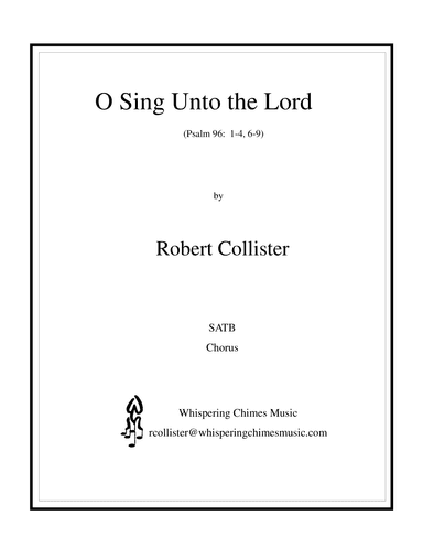 O Sing Unto the Lord  (from Psalm 96)