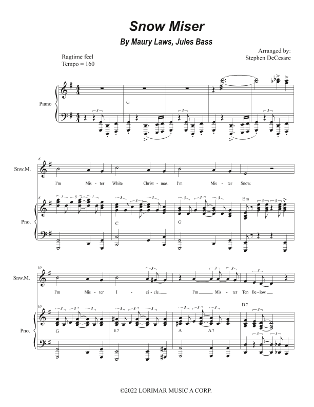 Snow Miser (arr. Stephen DeCesare)