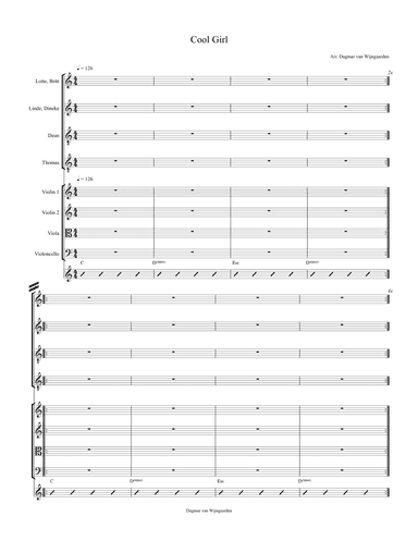 Cool Girl (arr. Dagmar van Wijngaarden)