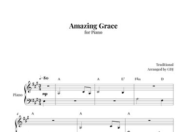 Amazing Grace (arr. GDJ)