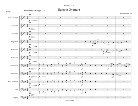 Egmont Overture (arr. Tim Olt)