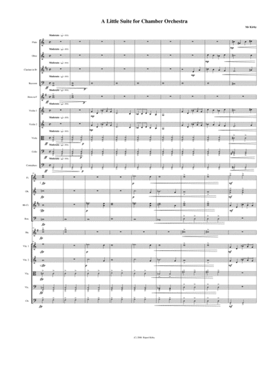 A little Suite for Chamber Orchestra