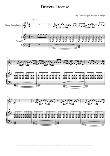 Drivers License (arr. André Laitano)