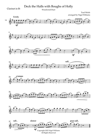 Deck the Halls with Boughs of Holly (arr. Nigel Williams)