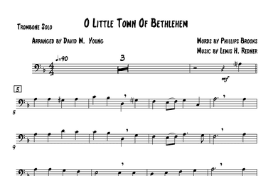 O Little Town Of Bethlehem (arr. David W. Young)