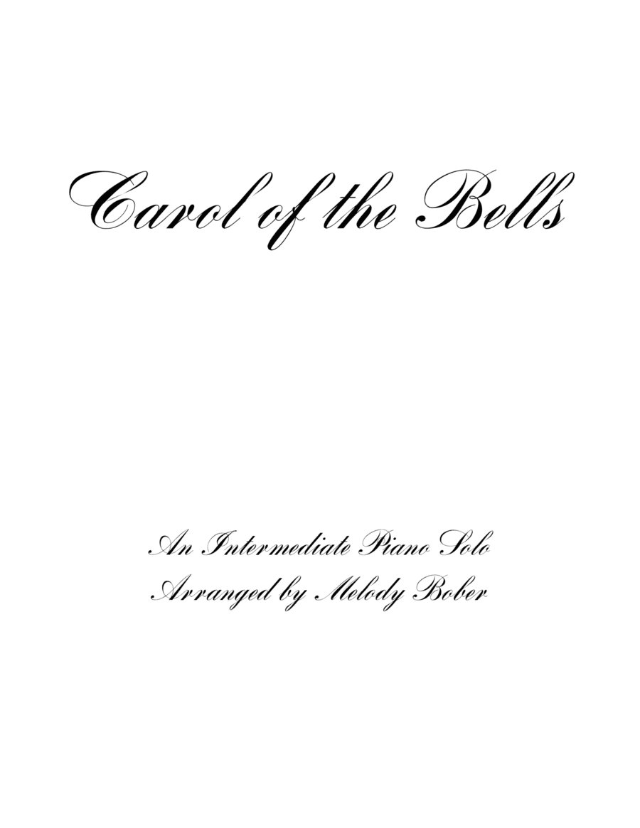 Carol of the Bells (arr. Melody Bober)