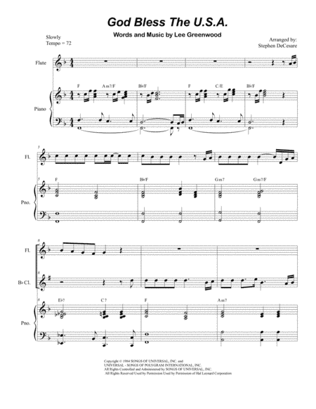 God Bless The U.S.A. (arr. Stephen DeCesare)