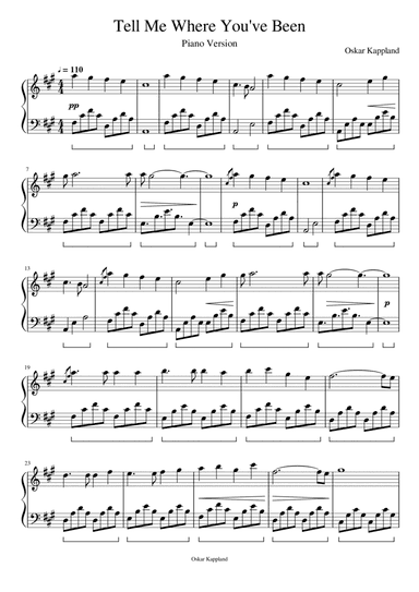 Tell Me Where You've Been