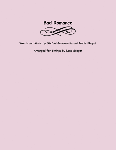 Bad Romance (arr. Lena Seeger)