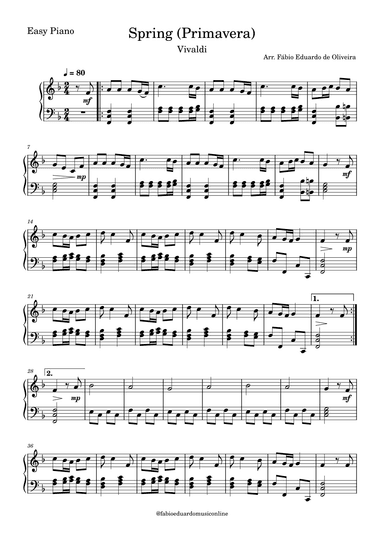 Spring/Primavera (The Four Seasons - Vivaldi) (arr. Fabio Eduardo de Oliveira)