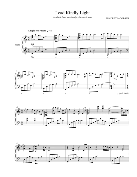 Lead, Kindly Light (arr. Brad Jacobsen)