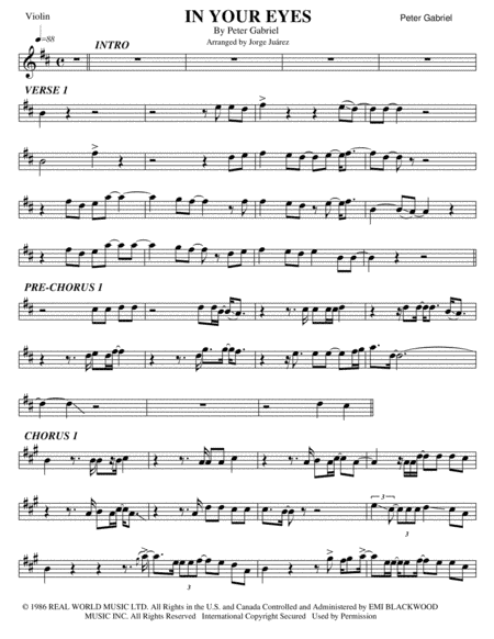 In Your Eyes (arr. Jorge Juárez)