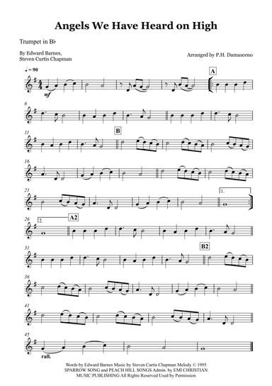 Angels We Have Heard On High (arr. P.H. Damasceno)