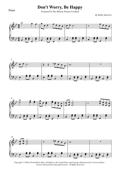 Don't Worry, Be Happy (arr. Wesley S. SIlva)