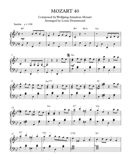 Mozart 40 (arr. Louis Drummond)